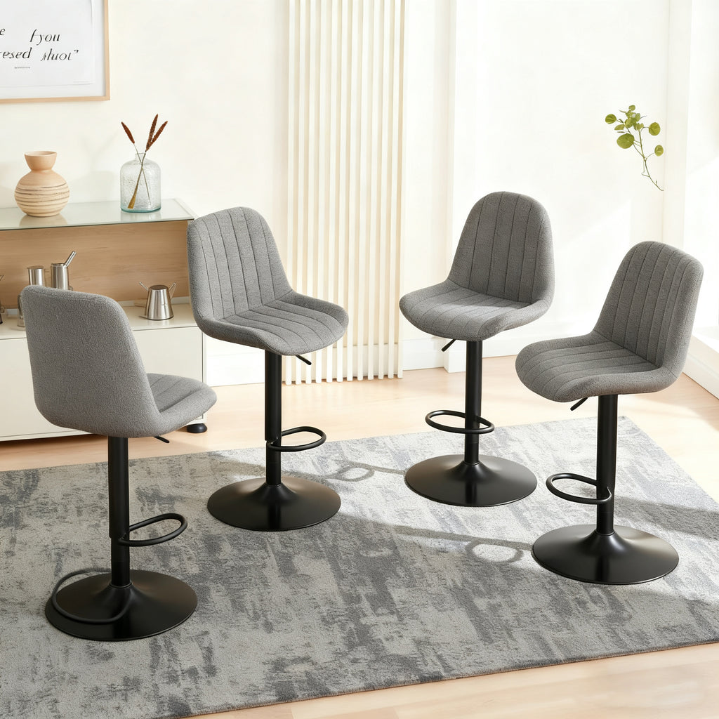 Swivel Bar Stools For Kitchen Island, Bar Counter, Dining Room