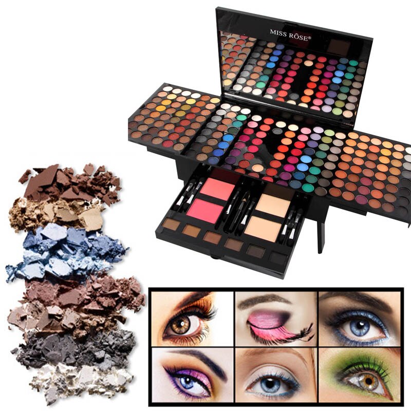 180 Farben Lidschatten Rouge Set Personalisierte Klavierförmige Make-up-Palette Box