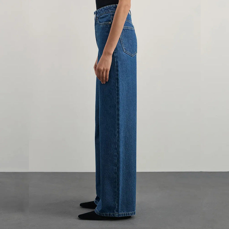 Popular Elastic Wide-Leg Jeans for Women Clothing
