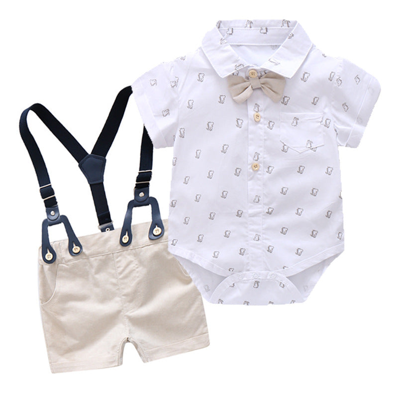 Baby Boy Overalls Suit Gentleman
