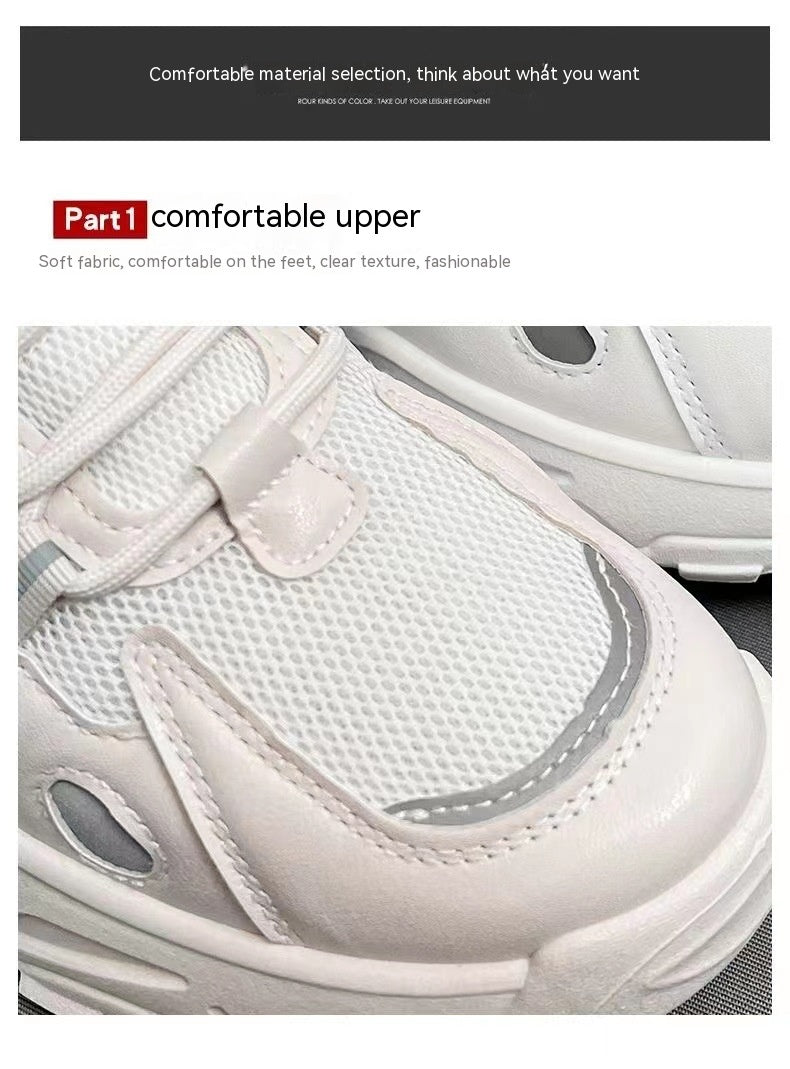 Leisure Sports Breathable Men's White Board Shoes
