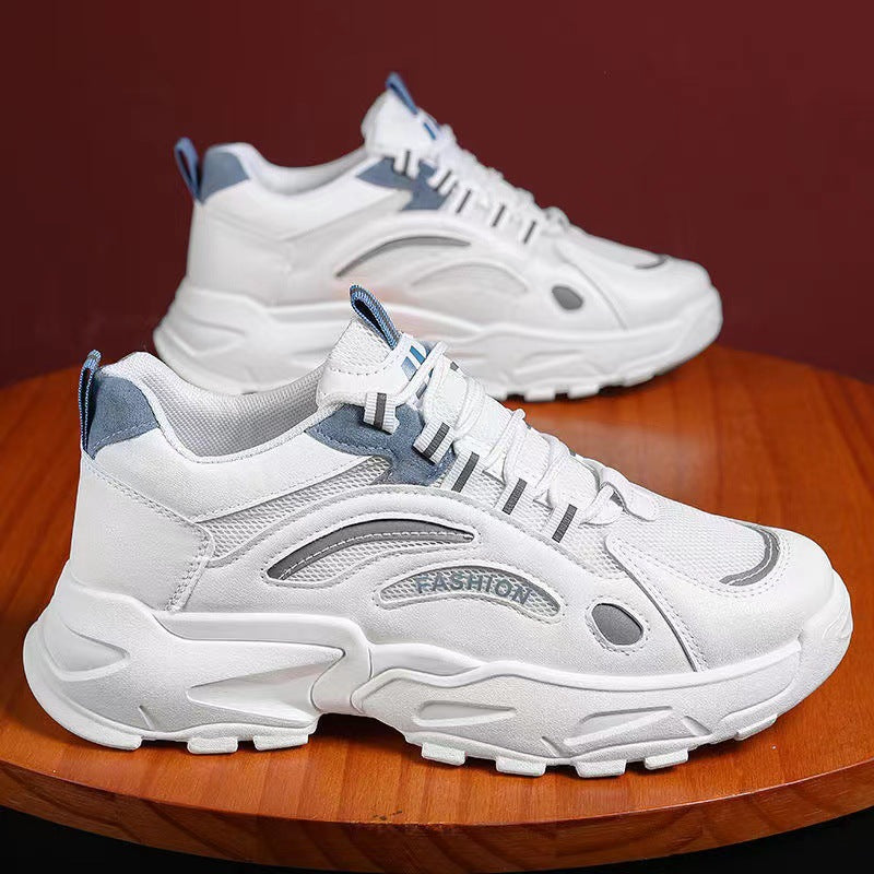 Leisure Sports Breathable Men's White Board Shoes