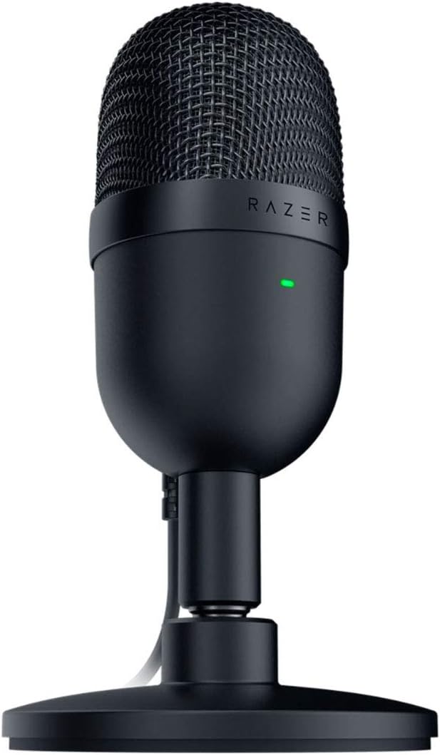 Seiren Mini USB Condenser Microphone - Premium Audio for Streaming & Gaming, Supercardioid Pickup, Adjustable Stand & Shock Resistance, Classic Black