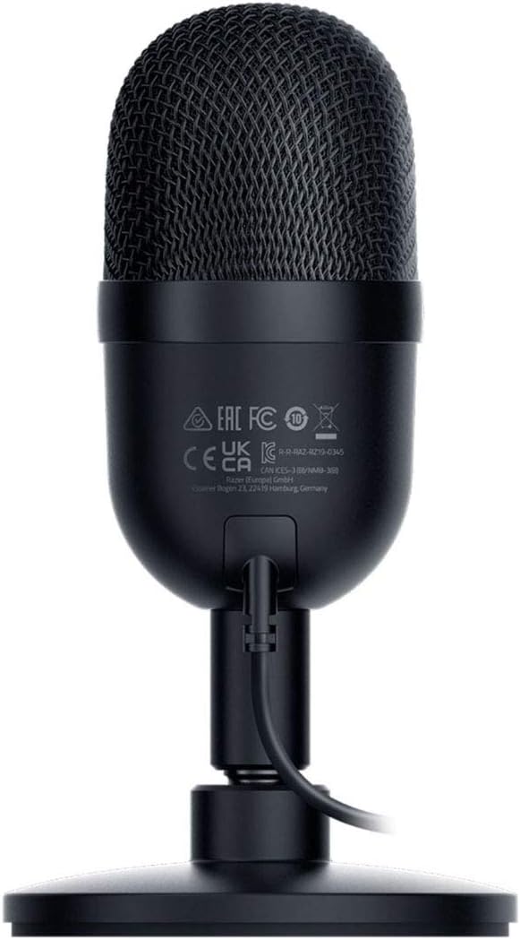 Seiren Mini USB Condenser Microphone - Premium Audio for Streaming & Gaming, Supercardioid Pickup, Adjustable Stand & Shock Resistance, Classic Black