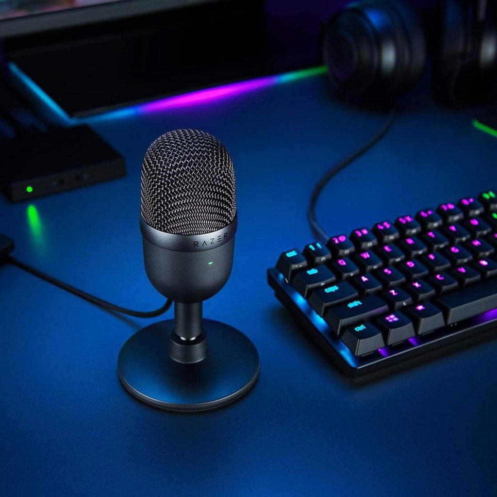 Seiren Mini USB Condenser Microphone - Premium Audio for Streaming & Gaming, Supercardioid Pickup, Adjustable Stand & Shock Resistance, Classic Black