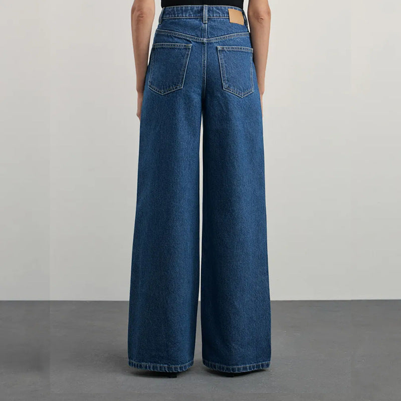 Popular Elastic Wide-Leg Jeans for Women Clothing