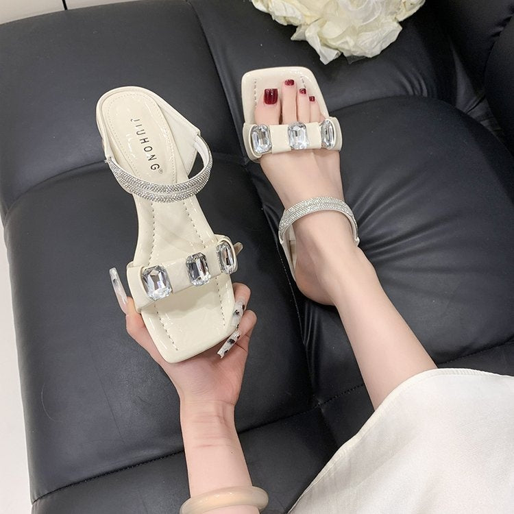 2026 Frühling Märchenhafte Kristall- & Strass-Sandalen für Damen