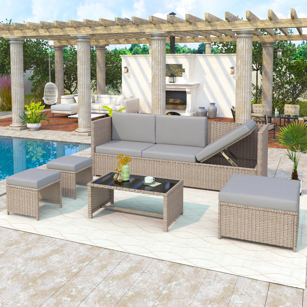4-6 Seater Garden Lounge Set