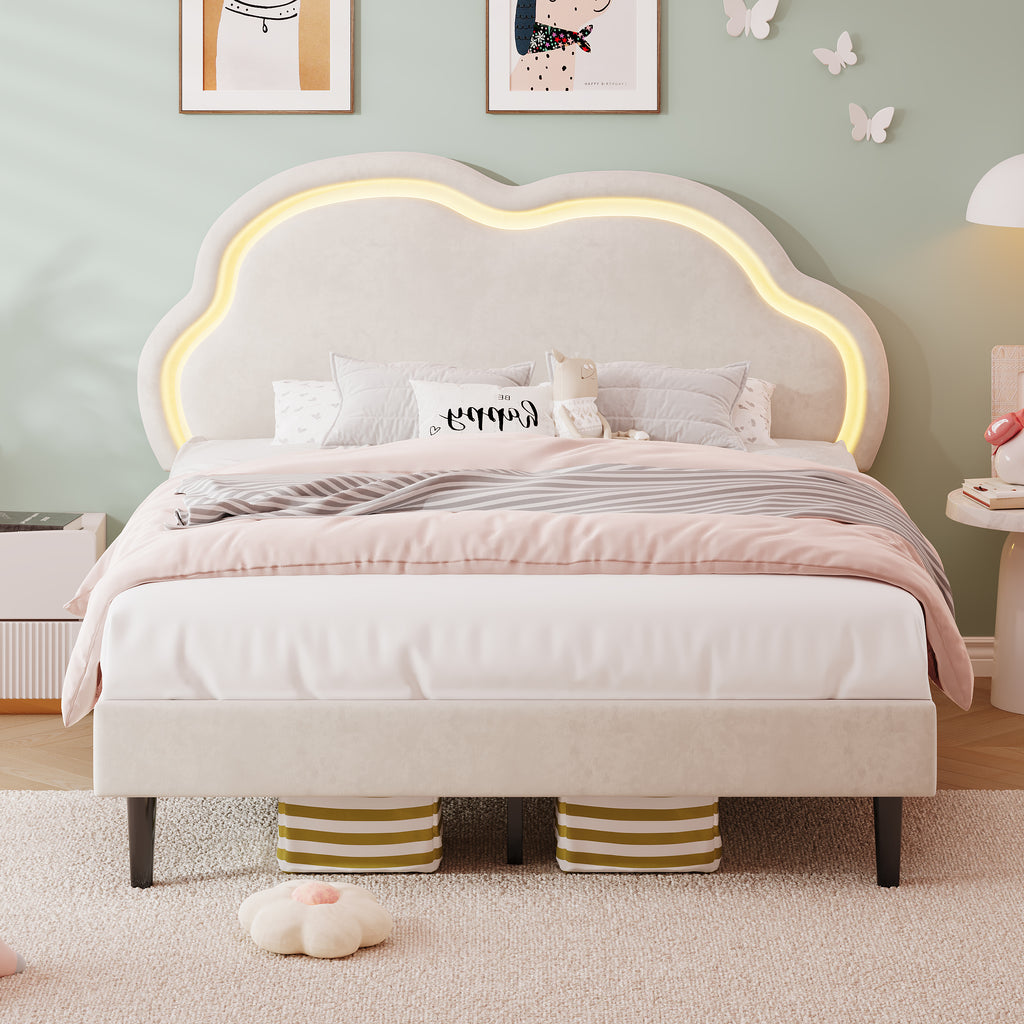 4ft6 Double Upholstered Bed