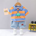 Boys' Summer Short Sleeve Korean Style Lapel Polo Shirt