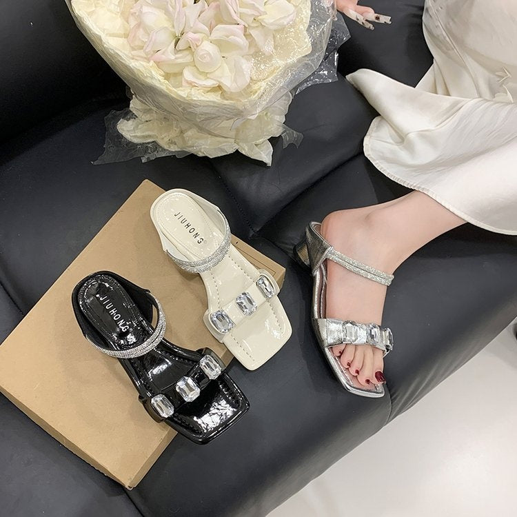 2026 Frühling Märchenhafte Kristall- & Strass-Sandalen für Damen