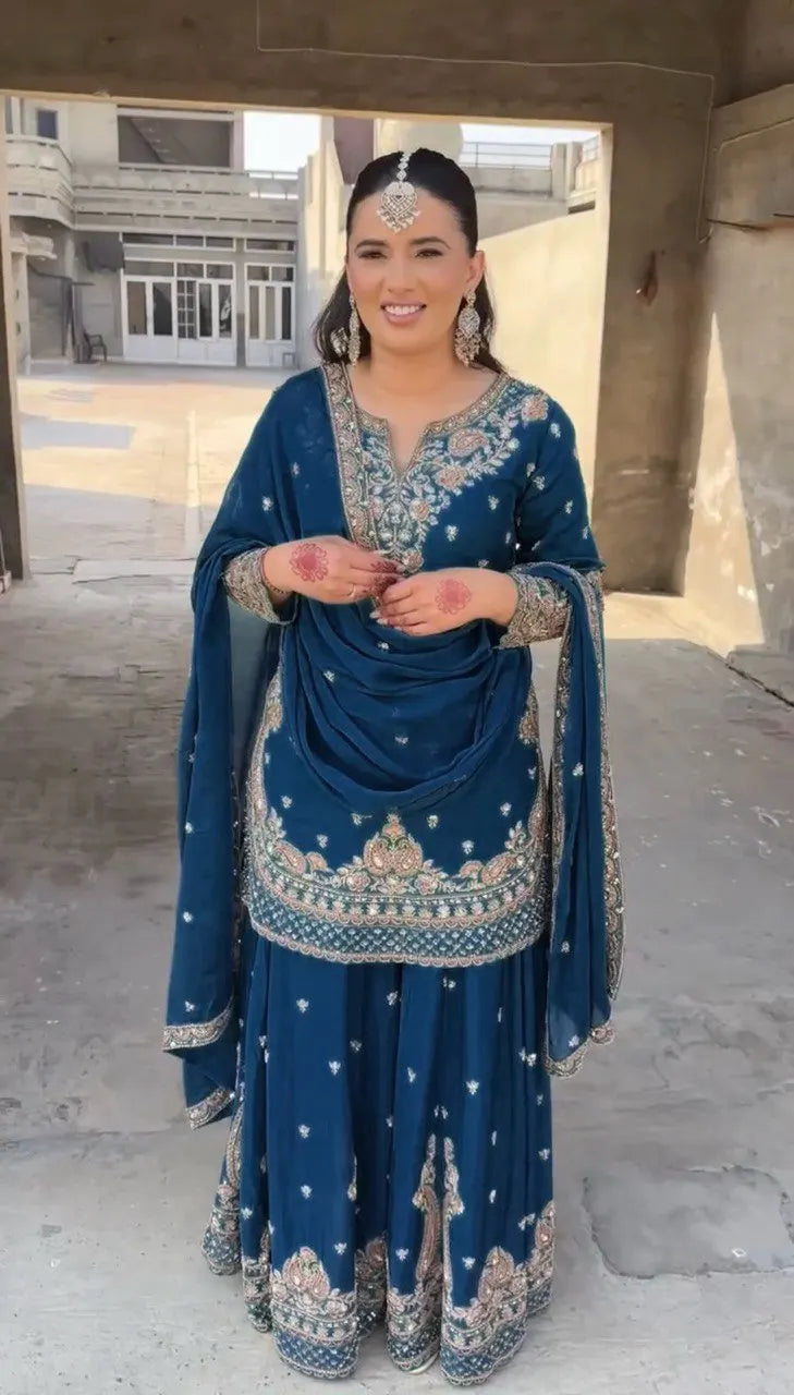 Traditional Indian Sharara Set for Women