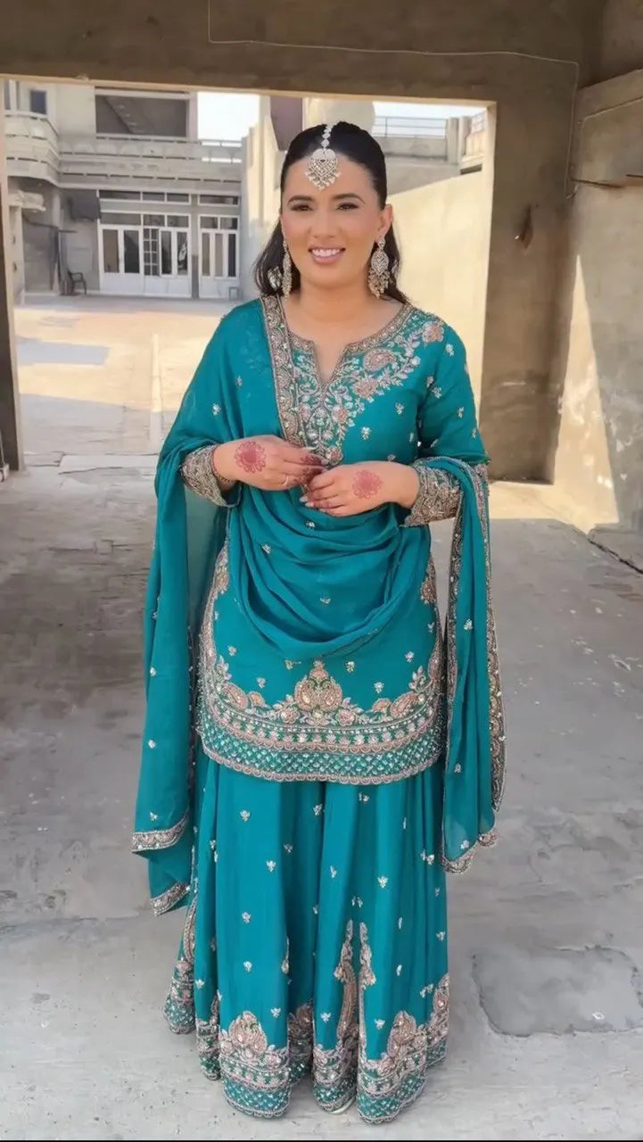 Traditional Indian Sharara Set for Women