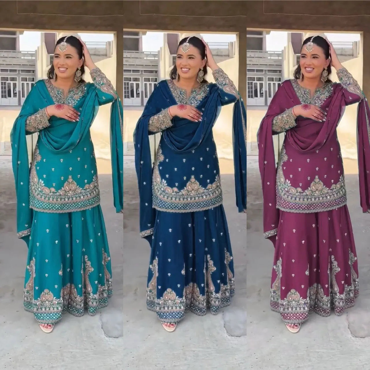 Traditional Indian Sharara Set for Women