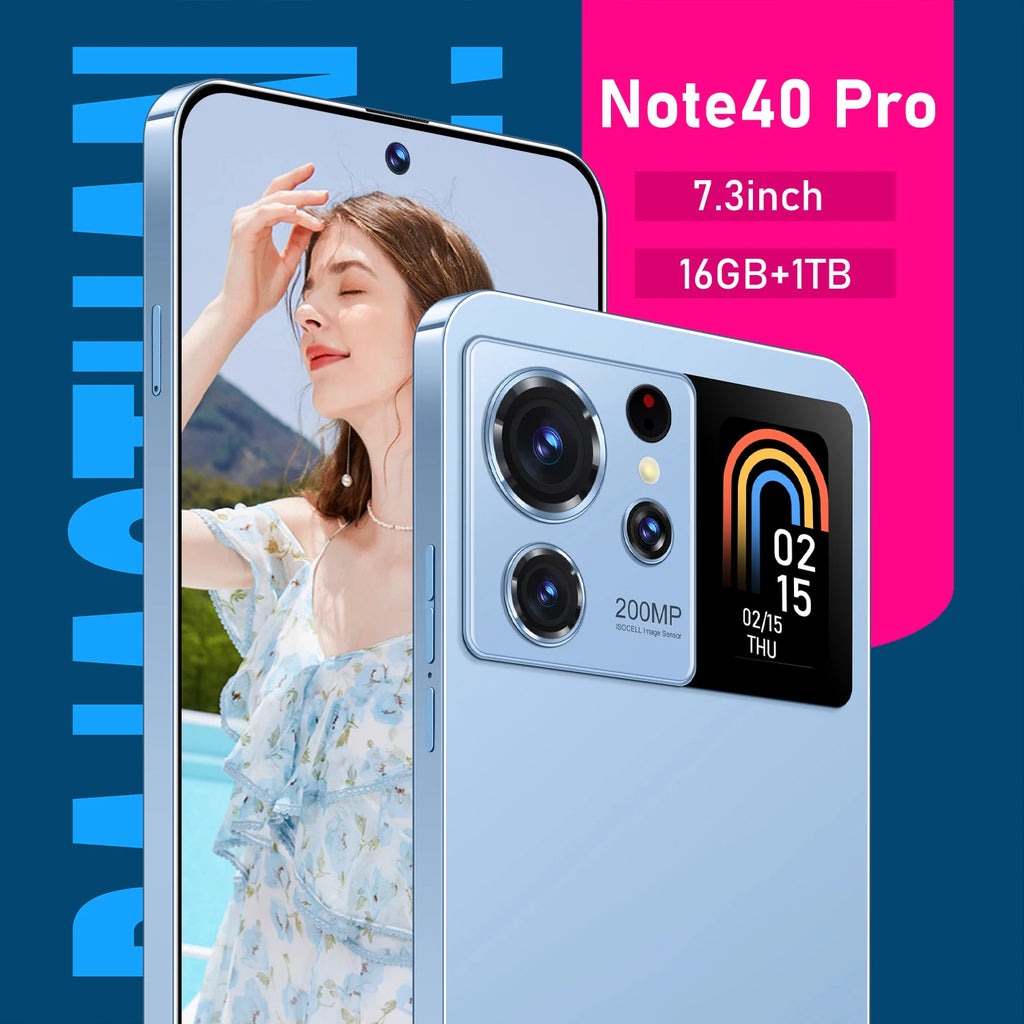 Note40pro mobil 5G folding original mobile phone LCD