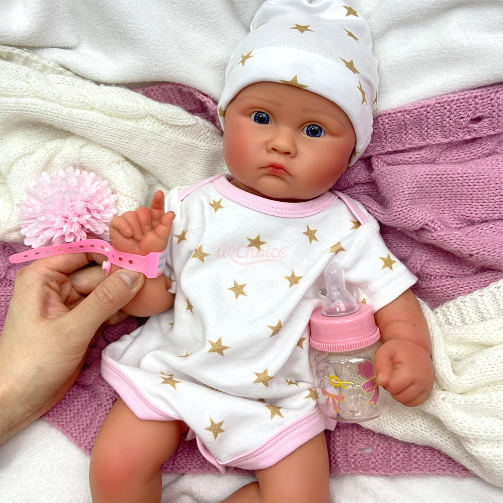 Realistic Full Silicone Body Movie-Grade Open Mouth Reborn Baby