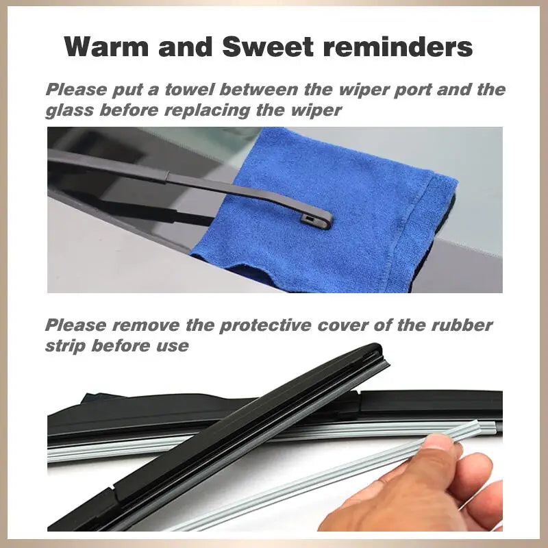 Front wiper for clean car mirror
