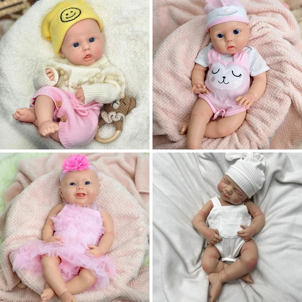 Realistic Full Silicone Body Movie-Grade Open Mouth Reborn Baby