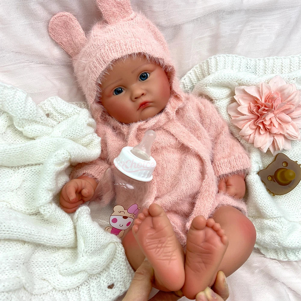 Realistic Full Silicone Body Movie-Grade Open Mouth Reborn Baby