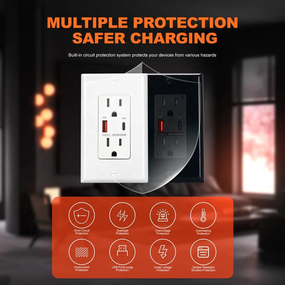 Wall Socket with Fast Charger