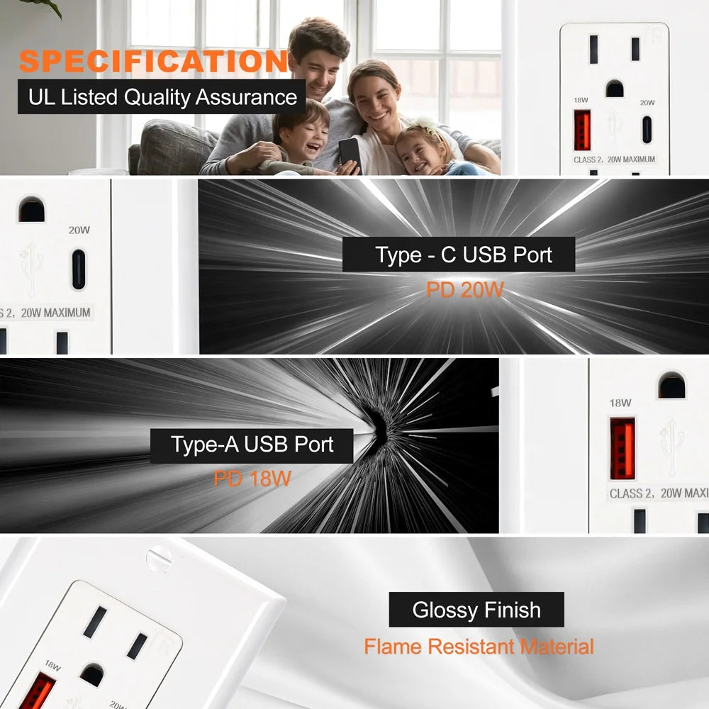 Wall Socket with Fast Charger
