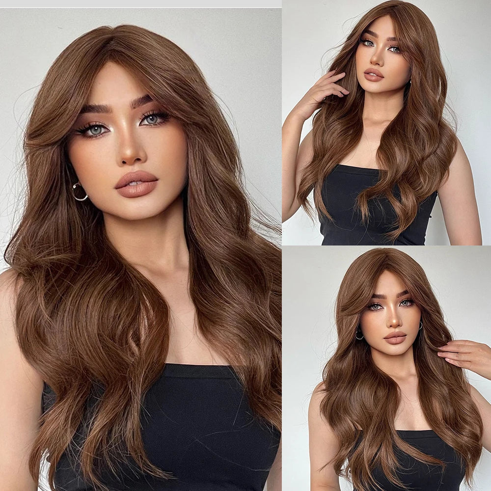 Dark Root Gray Ombre Loose Curly Synthetic Wig