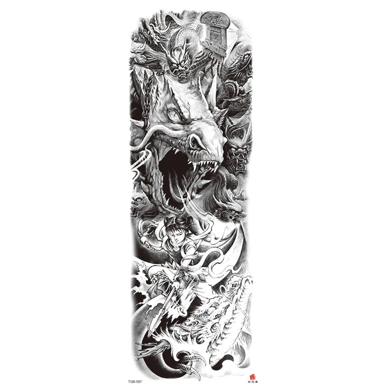 Wholesale& Custom Full Arm Temporary Sleeve Tattoos