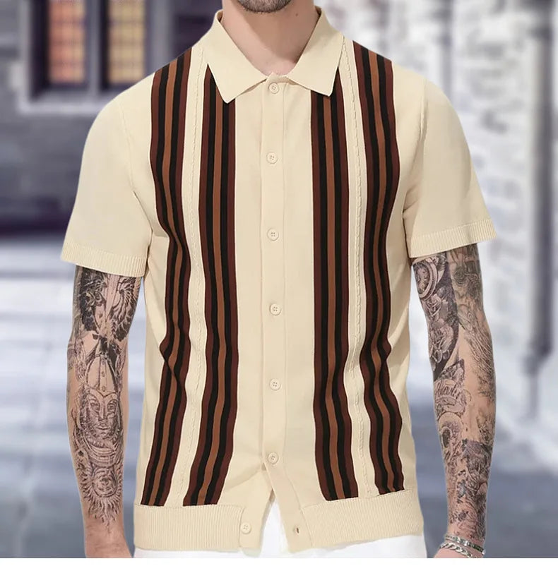 Mens Luxury Clothing Knit Short  T-Shirt