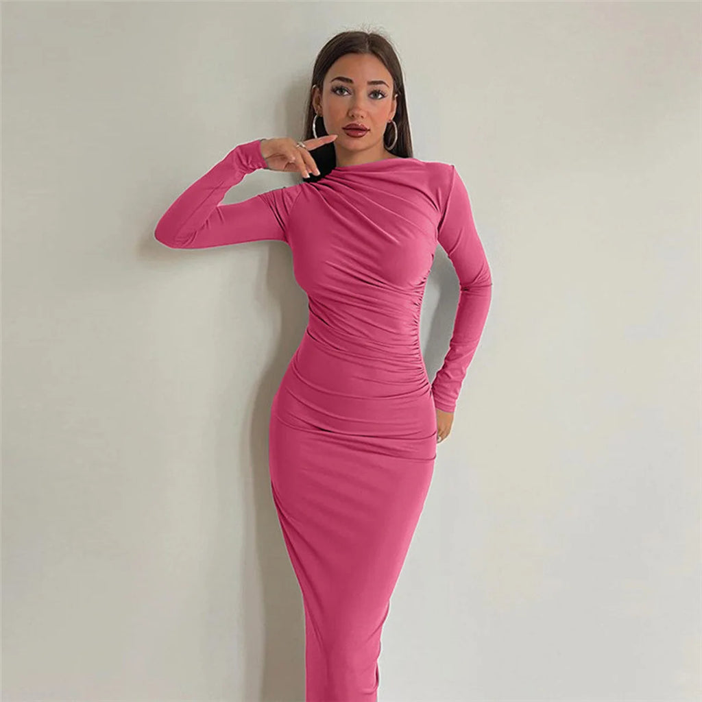 Spring and Autumn New European and American Women Dress