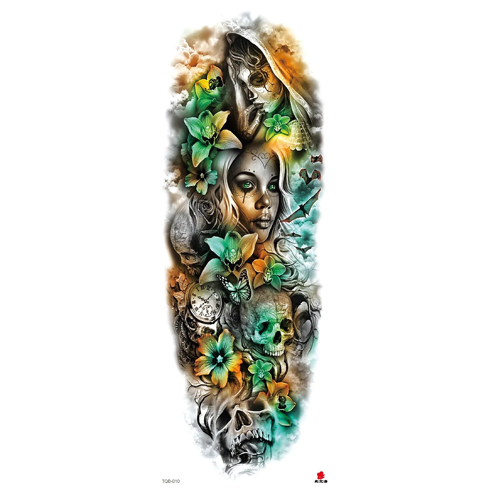 Wholesale& Custom Full Arm Temporary Sleeve Tattoos