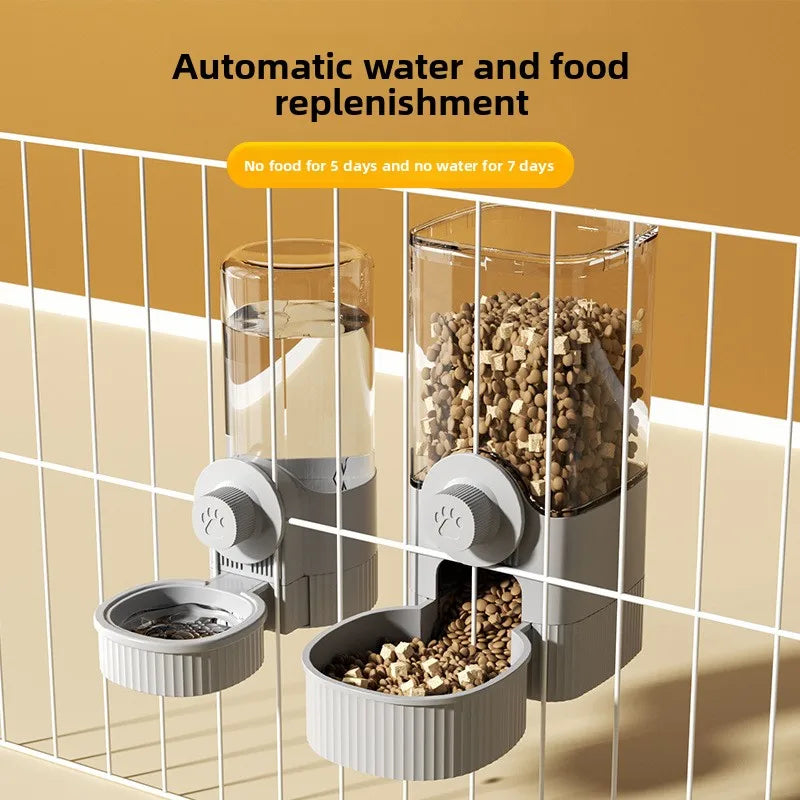 Automatic Hanging Pet Feeder and Drinker