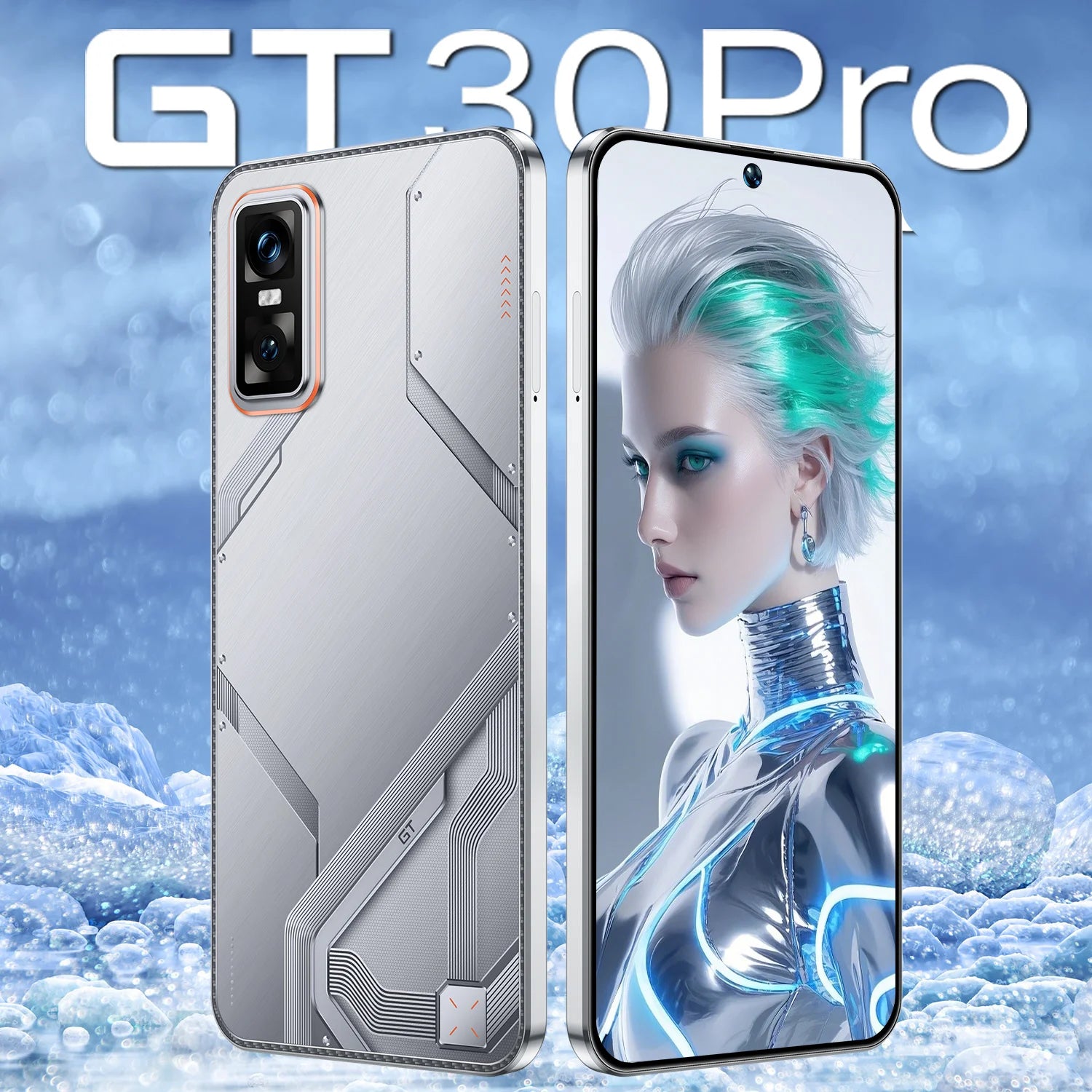 Hot Selling GT30 PRO Original 5G Smartphone 7.3Inch With 16GB+1TB