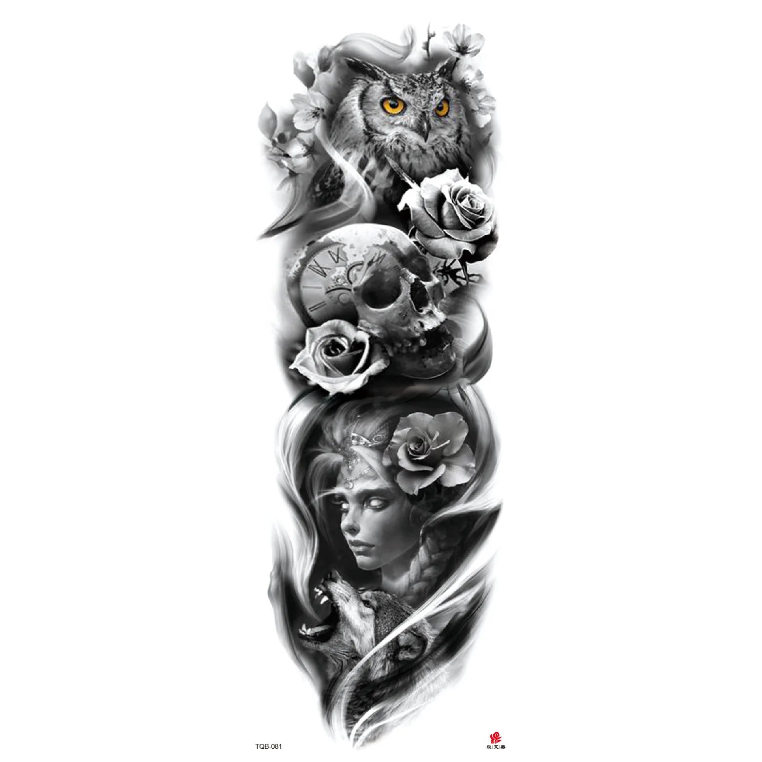 Wholesale& Custom Full Arm Temporary Sleeve Tattoos