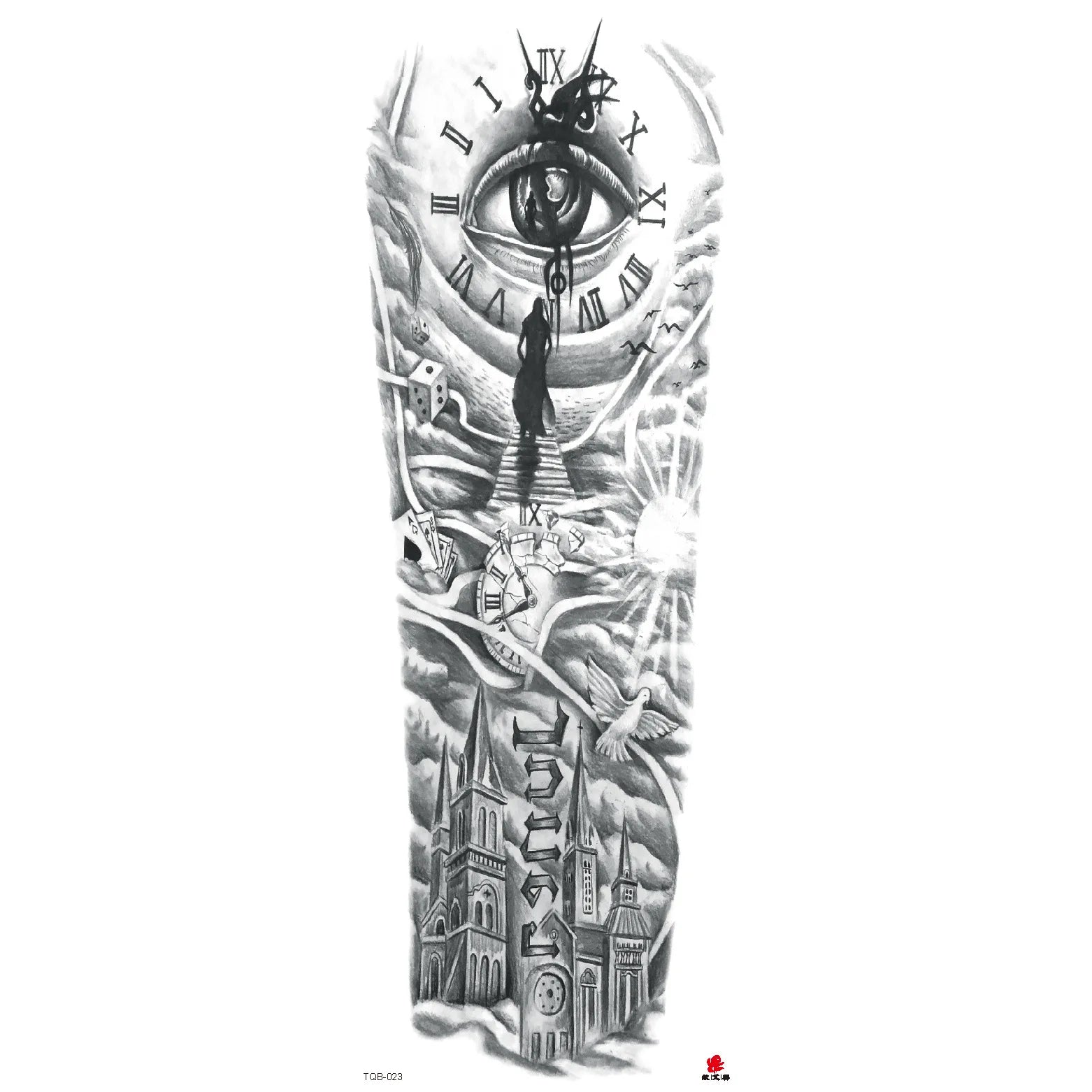 Wholesale& Custom Full Arm Temporary Sleeve Tattoos