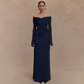 Slim Fit Shirring Women's Party Style Evening Dress