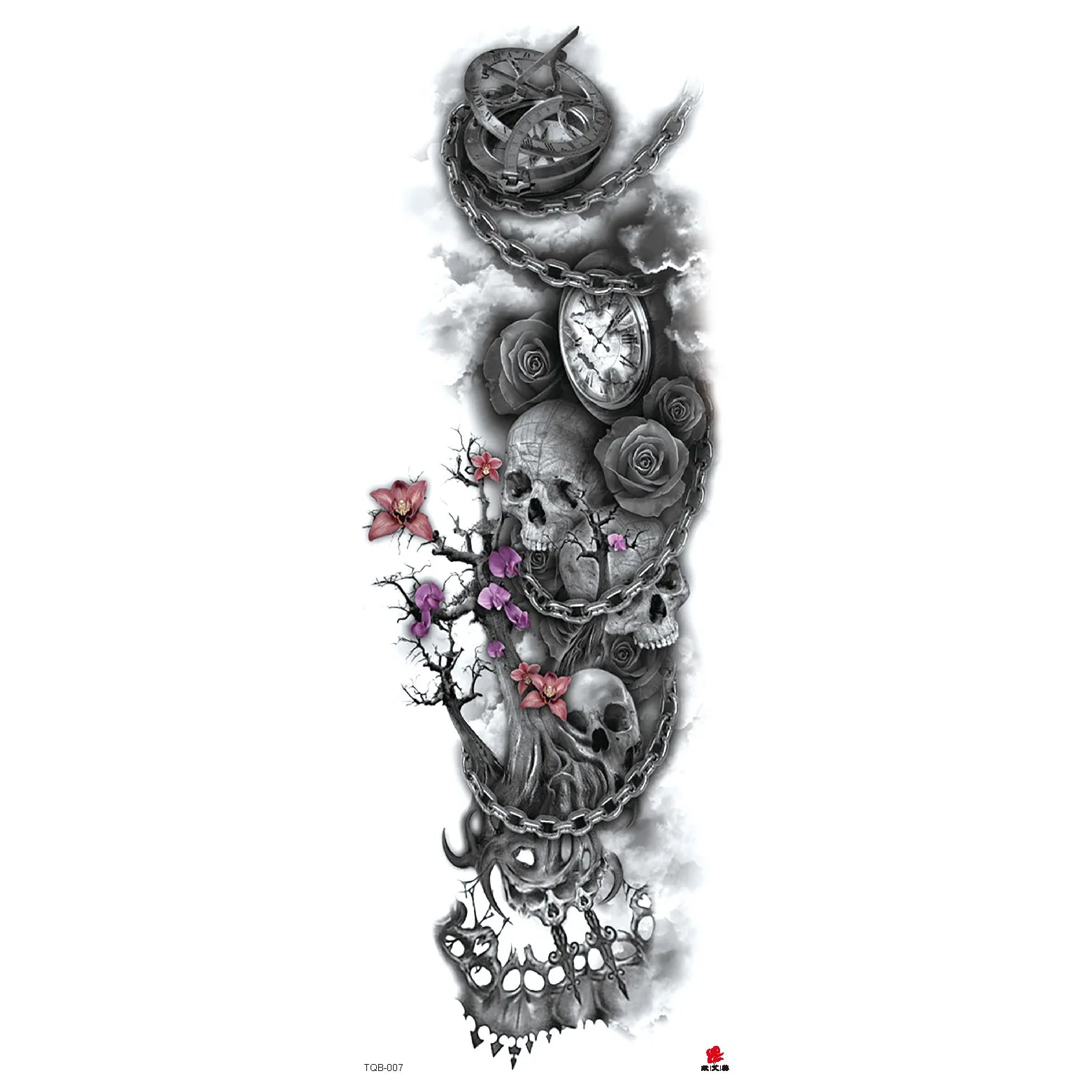 Wholesale& Custom Full Arm Temporary Sleeve Tattoos