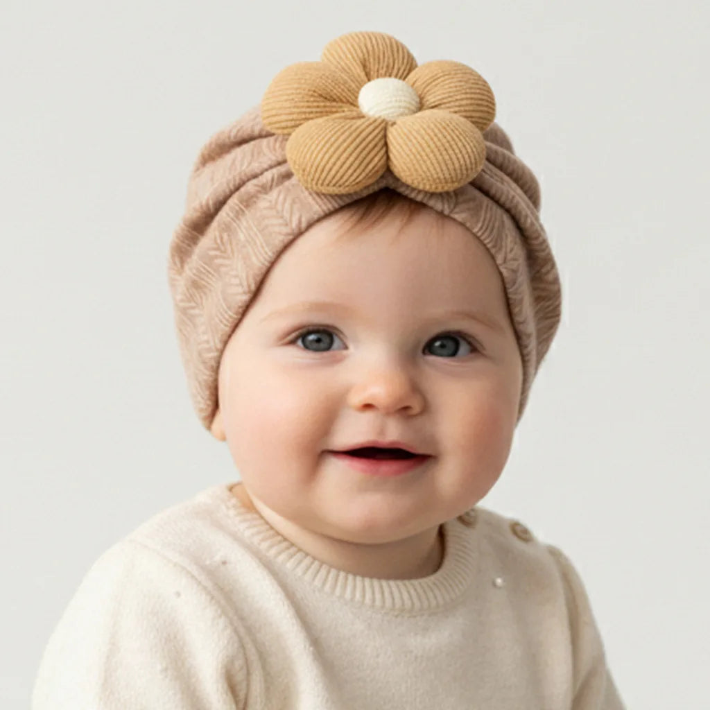 Baby Hat Soft Comfortable Five-Petal Flower Children's Cap