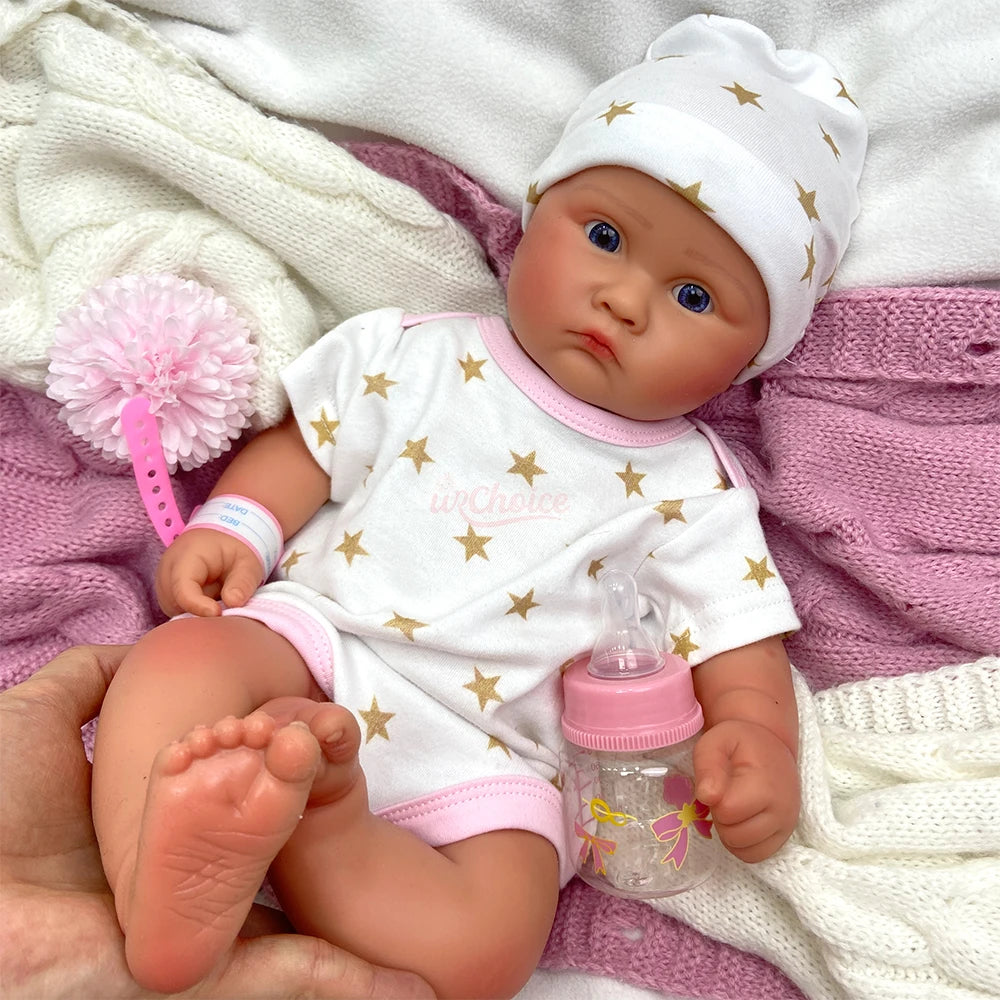 Realistic Full Silicone Body Movie-Grade Open Mouth Reborn Baby