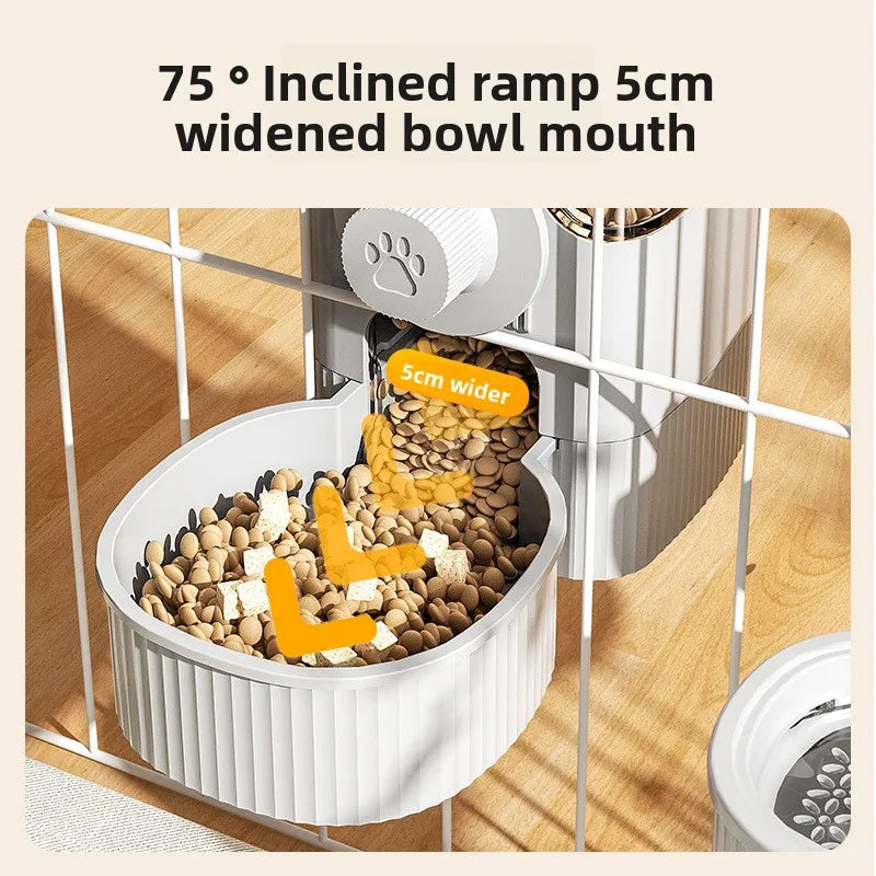 Automatic Hanging Pet Feeder and Drinker