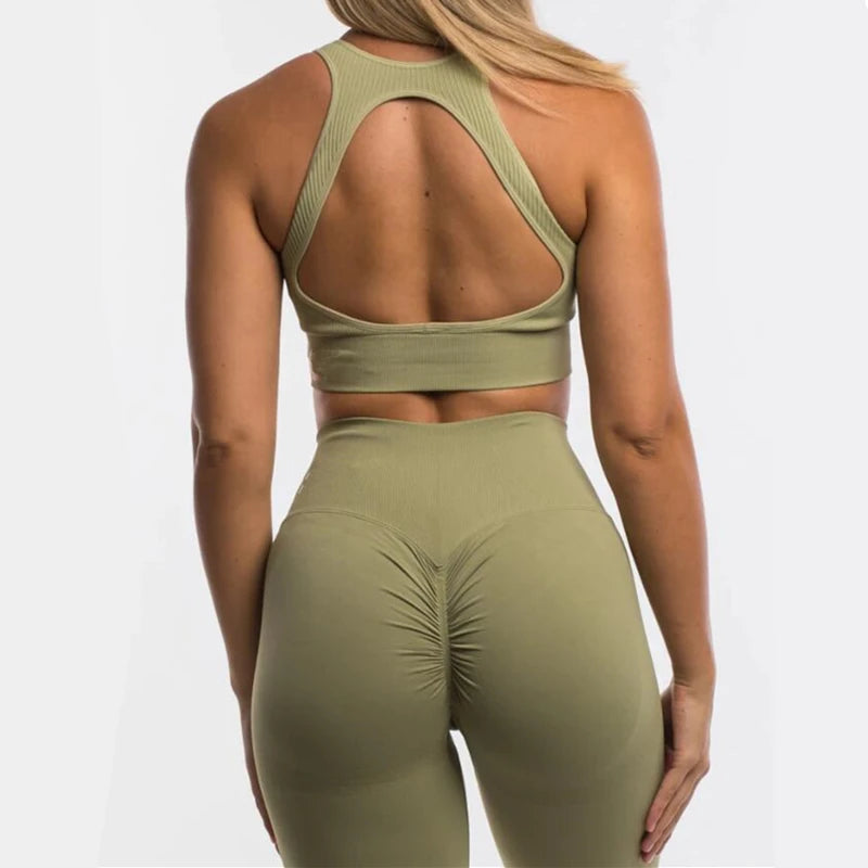 Women Yoga Set Gym Wear 2-PCS