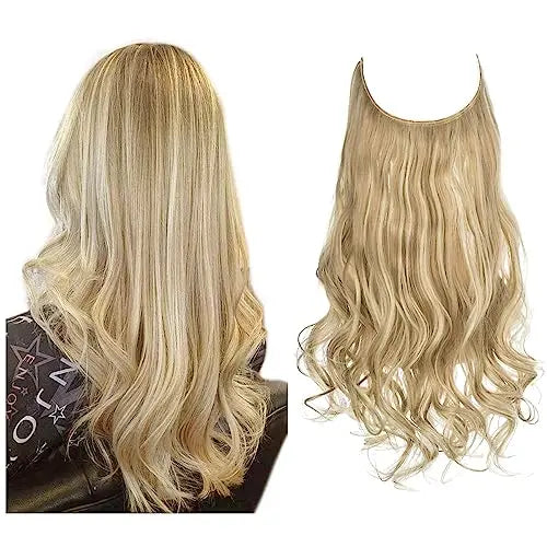 Blonde Wavy Curly Long Malaysian style wigs