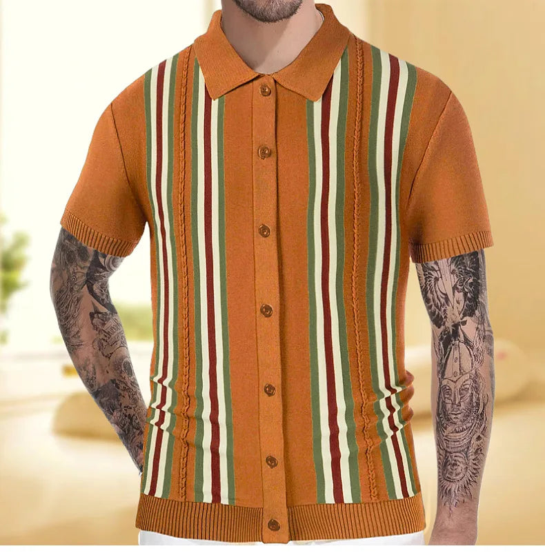 Mens Luxury Clothing Knit Short  T-Shirt