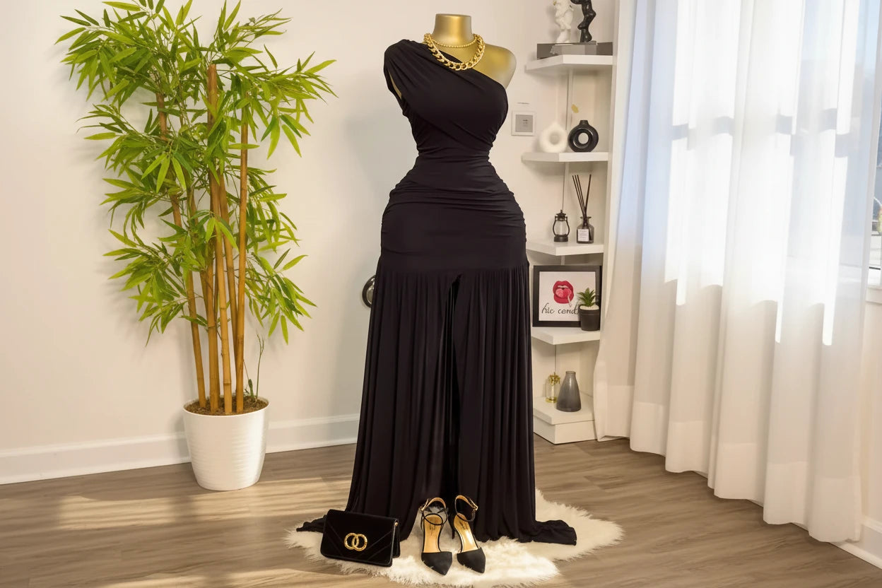 Ladies Casual Gatherings Party Midi Dress