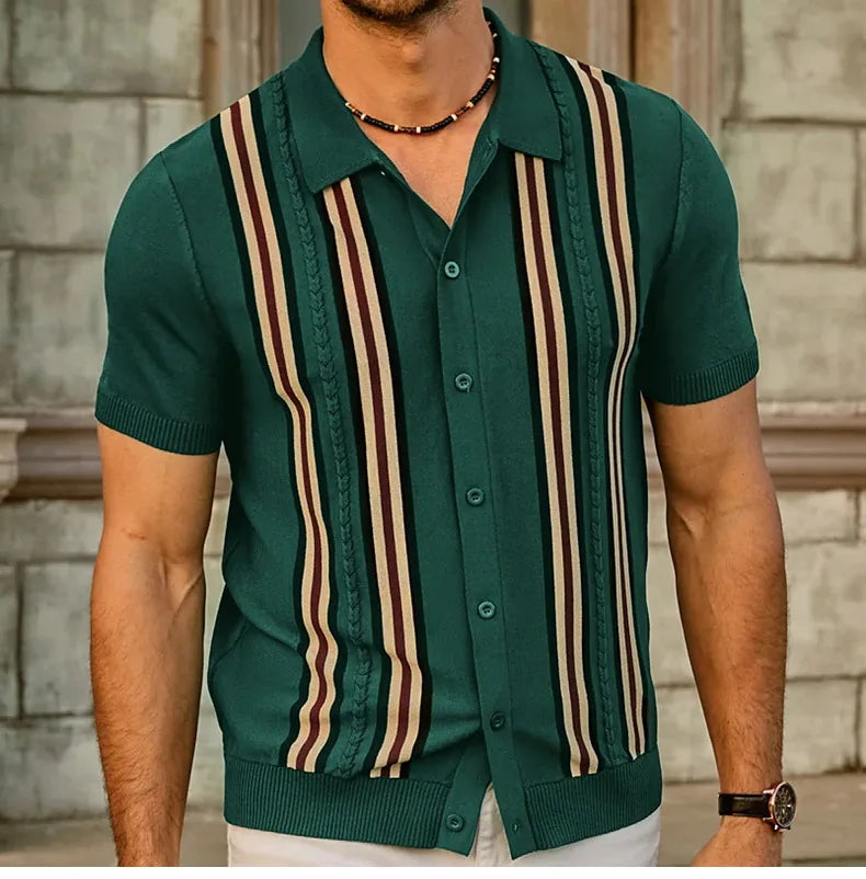 Mens Luxury Clothing Knit Short  T-Shirt