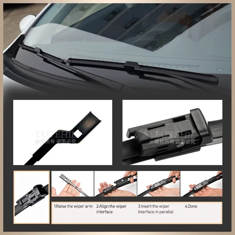 Front wiper for clean car mirror