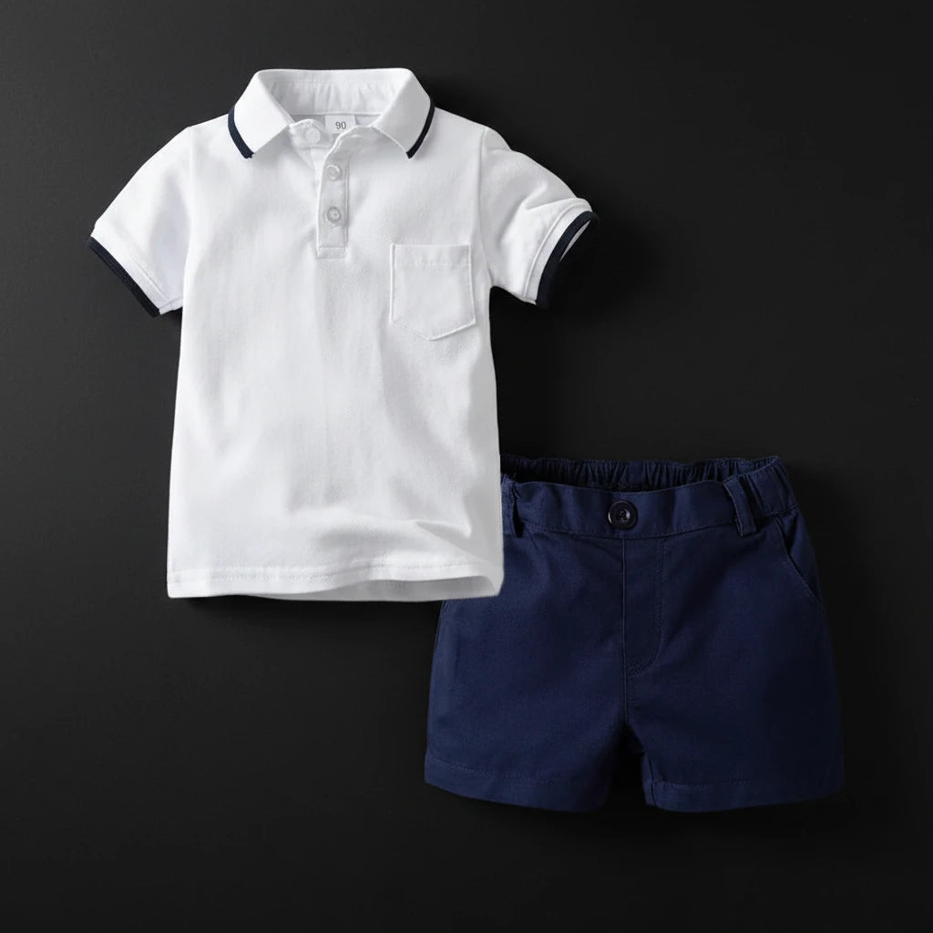 2pcs Polo Outfit for baby boys