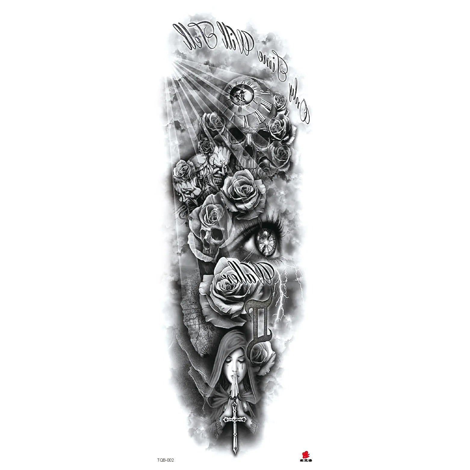 Wholesale& Custom Full Arm Temporary Sleeve Tattoos