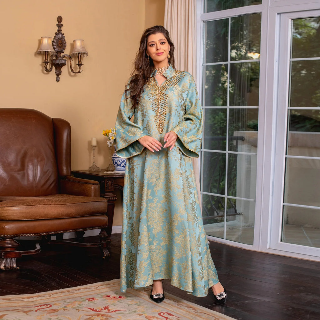 R-369 New Elegant Modest Eid Dress for Wome