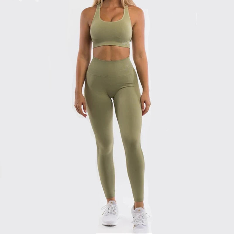 Women Yoga Set Gym Wear 2-PCS