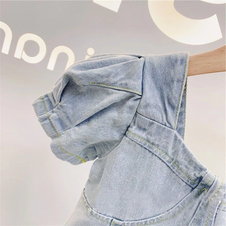 Hot Selling Summer Girls Denim Dress
